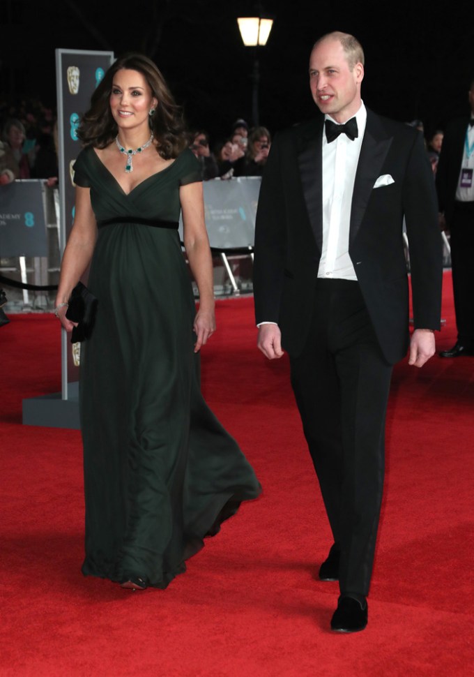 Prince William & Kate Middleton at the 2018 BAFTA Awards