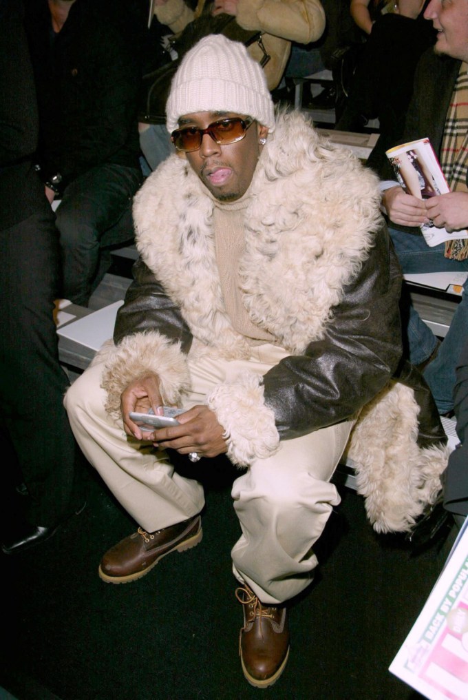 Diddy At A 2003 Marc Jacobs Show