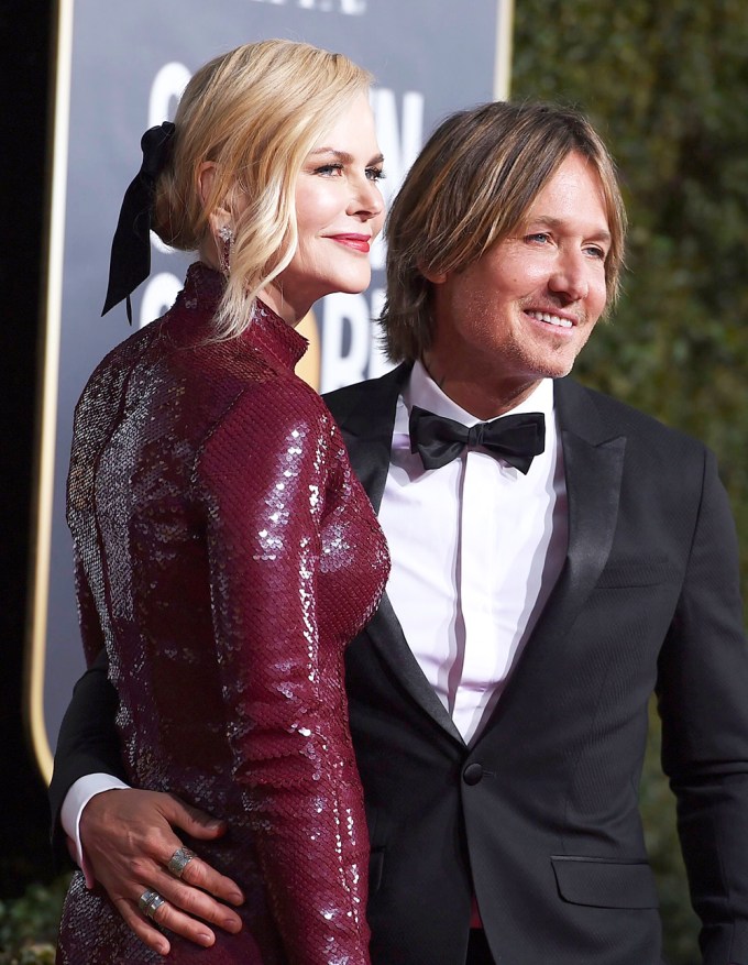 Nicole Kidman & Keith Urban at the Golden Globes in 2019