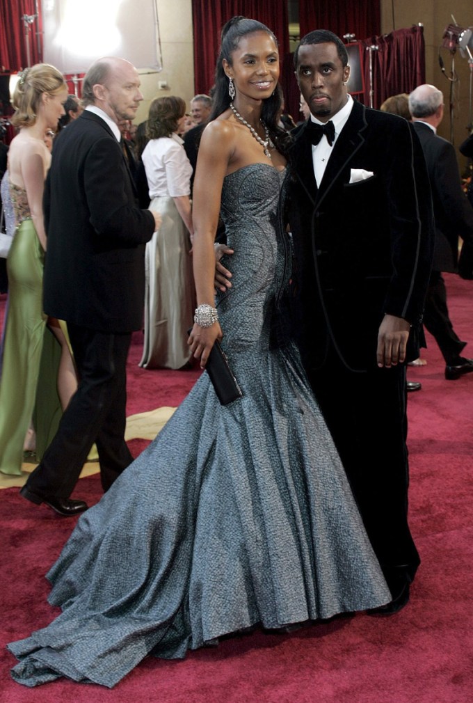 Diddy & Kim Porter At The 2005 Oscars