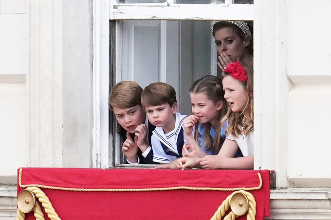 Prince George, Princess Charlotte & Prince Louis At The 2022 Trooping The Colour Parade
