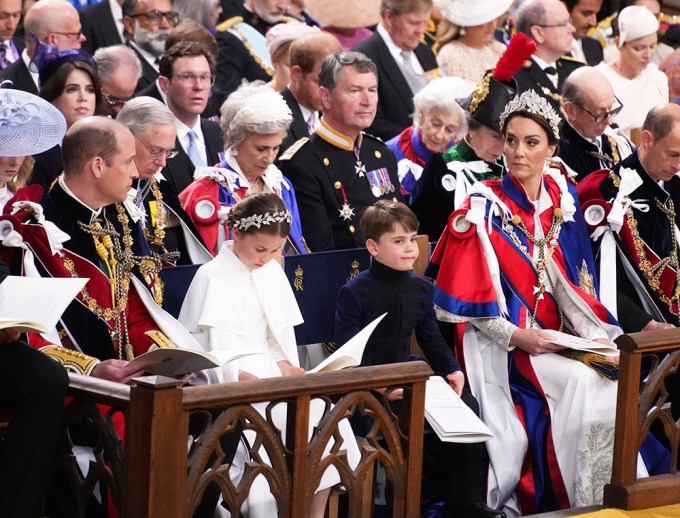 Prince William and his family at the coronation